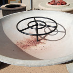 Fire Pit Ring Attached to Gas Stub