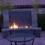 Fire Pit and Water Feature by Nevada Outdoor Living