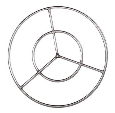 30" Stainless Steel Fire Ring: click to enlarge