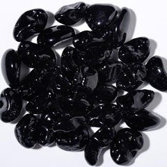 Black Licorice Pebbles Fire Glass: click to enlarge