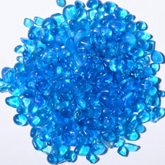 Blue Raspberry Pebbles Fire Glass: click to enlarge