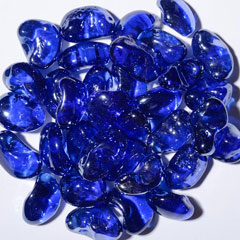 Blue Berry Pebbles Fire Glass: click to enlarge