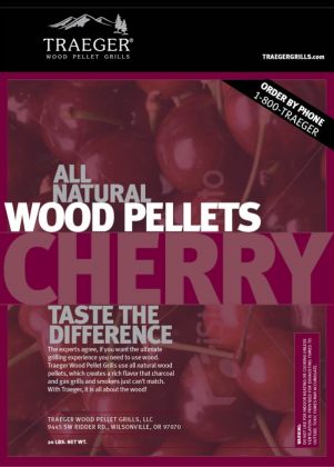 Traeger Cherry Wood Pellets - 20lb Bag: click to enlarge