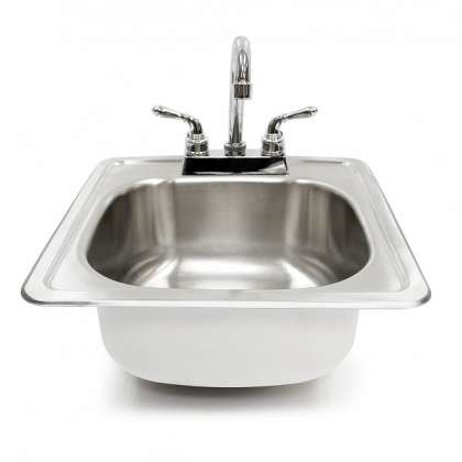 Summerset 15" Sink and Faucet: click to enlarge