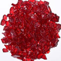 Crystal Red Red Crushed Fire Glass: click to enlarge