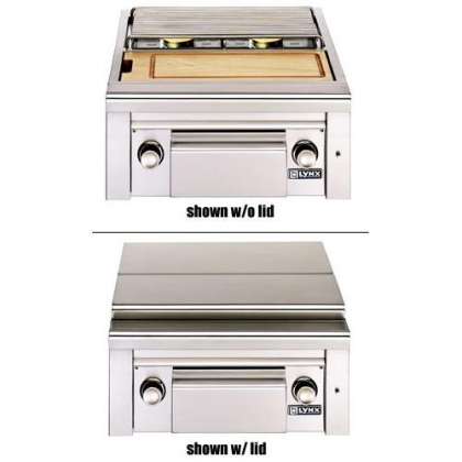 Lynx Double, Side by Side Burners w/ Maple Cutting Board: click to enlarge