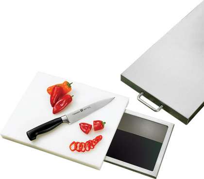 Lynx Countertop Trash Chute w/ Cutting Board & Cover: click to enlarge
