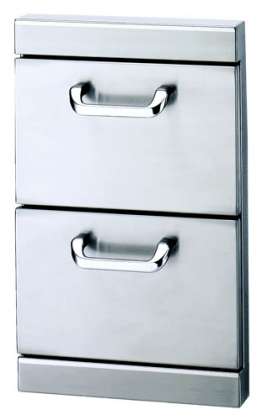 Lynx Utility Drawers - Two Full Standard Drawers w/ 5" Offset Handles: click to enlarge