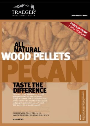 Traeger Pecan Wood Pellets - 20lb Bag: click to enlarge